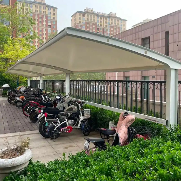 马山县膜结构电动车棚